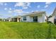 Spacious backyard with lush green grass, providing ample space for outdoor activities and relaxation at 36673 Spanish Rose Dr, Dade City, FL 33525