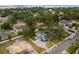 Charming neighborhood aerial showcasing well-maintained homes surrounded by lush landscaping at 493 Lucerne Ave, Tampa, FL 33606