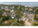 Scenic aerial view featuring luxury waterfront homes with lush landscaping at 493 Lucerne Ave, Tampa, FL 33606