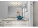 Bathroom with a vessel sink, granite counters, modern fixtures, and recessed lighting at 568 Shoreham Ne Ct, St Petersburg, FL 33716