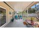 Cozy screened porch with outdoor furniture; a tranquil spot for relaxation and entertaining at 6698 35Th N Ave, St Petersburg, FL 33710