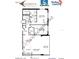 Detailed floor plan showcasing the layout of the condo with living room, kitchen, bedrooms, bathrooms and terrace at 7200 Sunshine Skyway S Ln # 2E, St Petersburg, FL 33711
