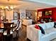 Living room and open concept kitchen and dining area at 7200 Sunshine Skyway S Ln # 2E, St Petersburg, FL 33711
