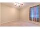 Neutral bedroom featuring carpet and ceiling fan at 10212 Holland Rd, Riverview, FL 33578