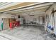 The garage has plenty of storage space and a functional workspace, ideal for projects and organization at 12371 Talpa St, Spring Hill, FL 34608