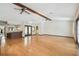 Spacious living room features hardwood floors, wet bar, and natural light at 12371 Talpa St, Spring Hill, FL 34608