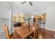 Cozy dining area leading into a well-appointed kitchen and bright living room at 1713 Trailwater St, Ruskin, FL 33570