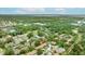 An aerial view showing neighborhood homes surrounded by lush greenery at 1815 Cypress Trace Dr, Safety Harbor, FL 34695