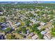 A high-angle view of a suburban neighborhood with well-maintained homes and leafy trees, providing a sense of community at 2018 21St S St, St Petersburg, FL 33712