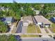Aerial view of a neighborhood featuring tree-lined streets and cozy single-Gathering homes at 2018 21St S St, St Petersburg, FL 33712
