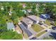 Aerial view of a neighborhood featuring tree-lined streets and cozy single-Gathering homes at 2018 21St S St, St Petersburg, FL 33712