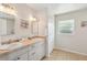 Bright bathroom featuring double sinks, ample counter space and great lighting at 2626 Cheryle Ln, Sarasota, FL 34237