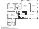 Detailed floor plan showcasing the layout of the home's bedrooms, bathrooms, living spaces and kitchen at 2626 Cheryle Ln, Sarasota, FL 34237