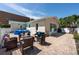 This backyard offers an outdoor seating area and a pool for relaxation at 281 44Th Ave, St Pete Beach, FL 33706