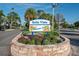 Entrance to Belle Vista neighborhood features a decorative sign and landscaping at 281 44Th Ave, St Pete Beach, FL 33706