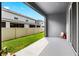 Private outdoor patio offers a space for relaxation at 2906 Boxwood Grove Row, Wesley Chapel, FL 33543
