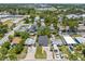 An elevated view of this property featuring mature trees, sidewalks, and residential houses at 3151 6Th S Ave, St Petersburg, FL 33712
