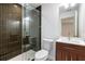 Sleek bathroom with glass enclosed shower, contemporary vanity, and modern fixtures at 3151 6Th S Ave, St Petersburg, FL 33712