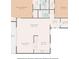 Layout showing floor plan with a primary bedroom, living room, kitchen, dining area, and secondary bedroom at 322 Windrush Loop # 22, Tarpon Springs, FL 34689