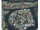 Aerial view of waterfront homes showcasing the canals and neighborhood layout at 4138 Saltwater Blvd, Tampa, FL 33615