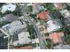 Aerial view of home showcases location in quiet neighborhood, close to the water at 4138 Saltwater Blvd, Tampa, FL 33615