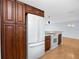 Stylish kitchen with stainless steel appliances, wood cabinets, and an open layout at 7777 117Th St, Seminole, FL 33772