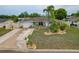 Charming single-story home featuring a well-maintained lawn, front porch, and a private driveway at 7909 Canna Dr, Port Richey, FL 34668