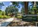 Entrance to the park with a bridge and signage at 10408 Butia Pl, Tampa, FL 33618