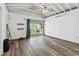 Bonus room featuring new floors, bright lighting, and a ceiling fan at 11203 Killearn Ct, Riverview, FL 33569