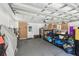 This spacious garage features ample storage space and easy access to the outdoors at 11203 Killearn Ct, Riverview, FL 33569