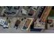 Aerial view of a beachfront home, close to parking at 17606 Lee Ave, Redington Shores, FL 33708