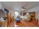 Spacious bedroom features hardwood floors and built-in storage at 17606 Lee Ave, Redington Shores, FL 33708