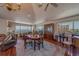 Open-concept living area with hardwood floors, and stunning ocean views at 17606 Lee Ave, Redington Shores, FL 33708