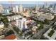 Aerial view of the building's location with a view of the city and water at 219 4Th N Ave # 201, St Petersburg, FL 33701