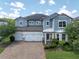 Beautiful two-story home with a three-car garage, brick driveway, and professionally landscaped yard at 2641 Whittler Br, Odessa, FL 33556