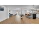Spacious open concept layout featuring a seamless flow between the living, dining, and kitchen areas at 4642 29Th N Ave, St Petersburg, FL 33713