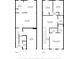 Detailed floor plan showcasing the layout of both floors of the home at 4732 Ashburn Pond Way, Tampa, FL 33610