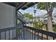 The exterior staircase is visible from the seating area at 4801 W Mcelroy Ave # D104, Tampa, FL 33611