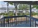 The exterior view from the building features a covered bench seating area at 4801 W Mcelroy Ave # D104, Tampa, FL 33611