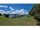 Exterior shot of the home highlighting the backyard space and the home's position within the community at 5318 Mary St, Zephyrhills, FL 33542