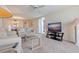 Open-concept living room with access to the balcony and views of the Intracoastal at 6105 Bahia Del Mar Cir # 683, St Petersburg, FL 33715