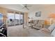 Relaxing living room with access to the balcony and views of the Intracoastal at 6105 Bahia Del Mar Cir # 683, St Petersburg, FL 33715