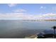 Expansive view of the bay, offering a serene coastal ambiance with palm trees and stunning waterfront homes in the distance at 6105 Bahia Del Mar Cir # 683, St Petersburg, FL 33715