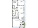 Layout of the first floor showing the Gathering room, kitchen, lanai, and a two-car garage at 648 Allora Ave, Nokomis, FL 34275