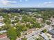 Aerial view showcasing property boundaries and surrounding neighborhood features at 702 W Virginia Ave, Tampa, FL 33603
