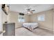 Bedroom with carpet and neutral paint with a mounted TV at 812 Regent Circle S, Brandon, FL 33511
