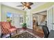 Inviting foyer with natural light, glass french doors, and access to the staircase and kitchen at 834 26Th N Ave, St Petersburg, FL 33704