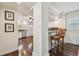 View of kitchen area with granite counters, bar seating and stainless appliances at 834 26Th N Ave, St Petersburg, FL 33704