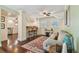 Cozy living room featuring a comfortable seating area and an open view of the kitchen area at 834 26Th N Ave, St Petersburg, FL 33704