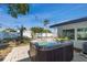 Backyard includes a relaxing hot tub and an inviting pool at 1503 4Th St Sw, Largo, FL 33770